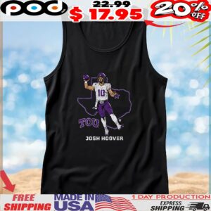 Tcu Football Josh Hoover State Star Map T Shirt
