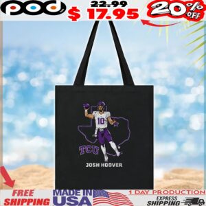 Tcu Football Josh Hoover State Star Map T Shirt