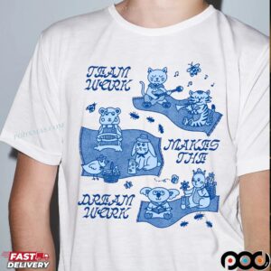 Teamwork Makes the Dream Work Cute Animals T Shirt