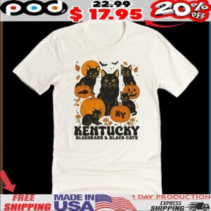 The Bluegrass And Black Cats Halloween Pumpkin T Shirt