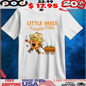 The Little Miss Pumpkin Patch Halloween T Shirt