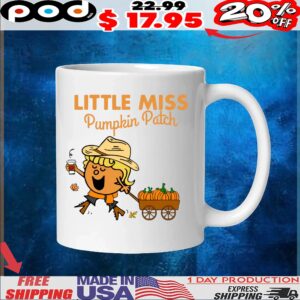 The Little Miss Pumpkin Patch Halloween T Shirt