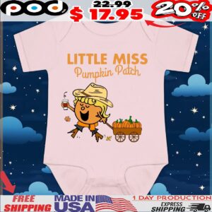 The Little Miss Pumpkin Patch Halloween T Shirt
