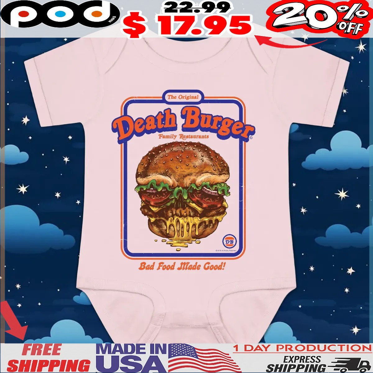 The Original Death Burger Family Restaurants Bad Food Made Good Halloween T Shirt The Original Death Burger Family Restaurants Bad Food Made Good Halloween T Shirt