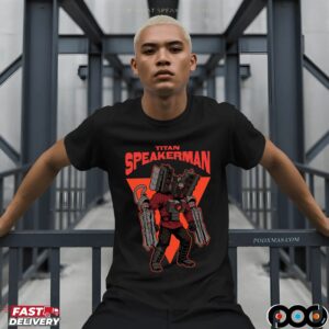Titan Speakerman Illustration Skibidi Toilet Meme T Shirt