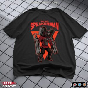 Titan Speakerman Illustration Skibidi Toilet Meme T Shirt