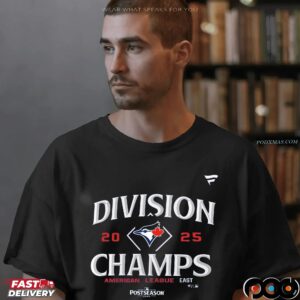 Toronto Blue Jays 2025 American League East Division Champions T Shirt