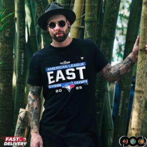 Toronto Blue Jays MLB 2025 AL East Division Title Postseason Locker Room Team T Shirt