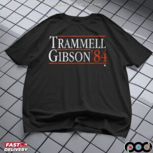 Trammell-Gibson '84 Baseball Player Name T Shirt