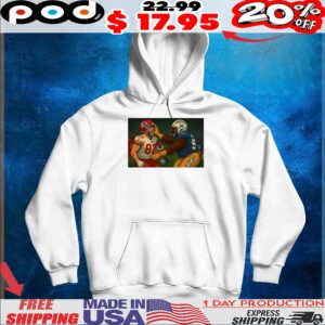 Travis Kelce Smacked By Chargers Cartoon T Shirt