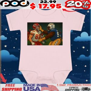 Travis Kelce Smacked By Chargers Cartoon T Shirt