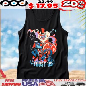 Trust Us Hazbin Hotel Lucifer Morningstar Velvet Vox T Shirt