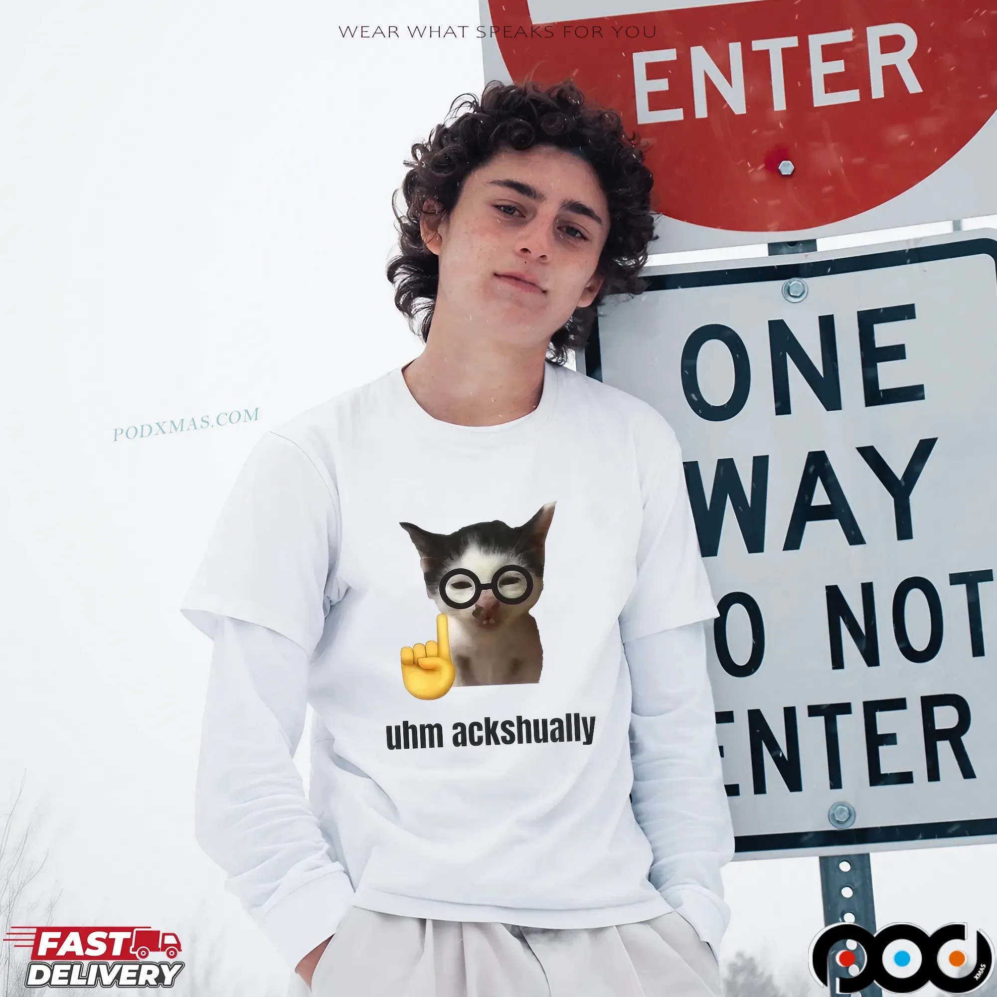 Uhm Ackshually Cat T Shirt