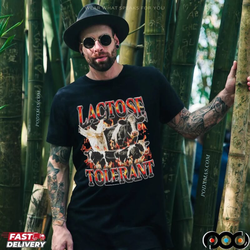 Lactose Tolerant Cows Bootleg T Shirt
