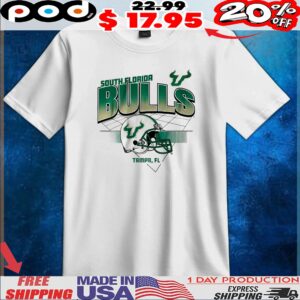 Usf Football Helmet Grid T Shirt