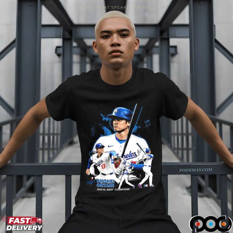 Shohei Ohtani 2025 NL West Champions Vintage Bootleg T Shirt