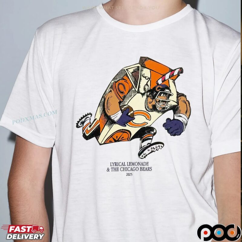 Lyrical Lemonade x Chicago Bears Juiceman 2025 T SHirt