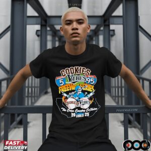 Vibes X Cookies Freeway The Cross Country Collision 2025 Skeleton Baseball Player T Shirt