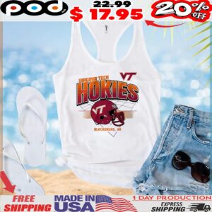 Virginia Tech Hokies Football Helmet Grid T Shirt