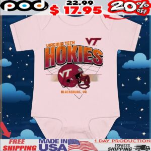 Virginia Tech Hokies Football Helmet Grid T Shirt