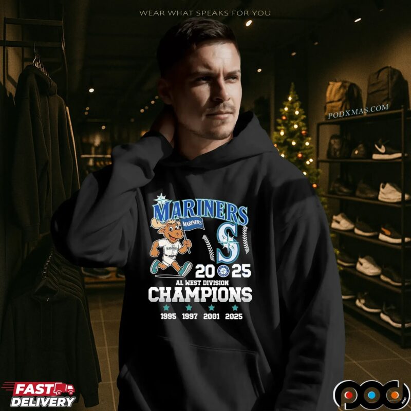 Seattle Mariners AL West Division Champions 2025 1995 1997 2001 T Shirt