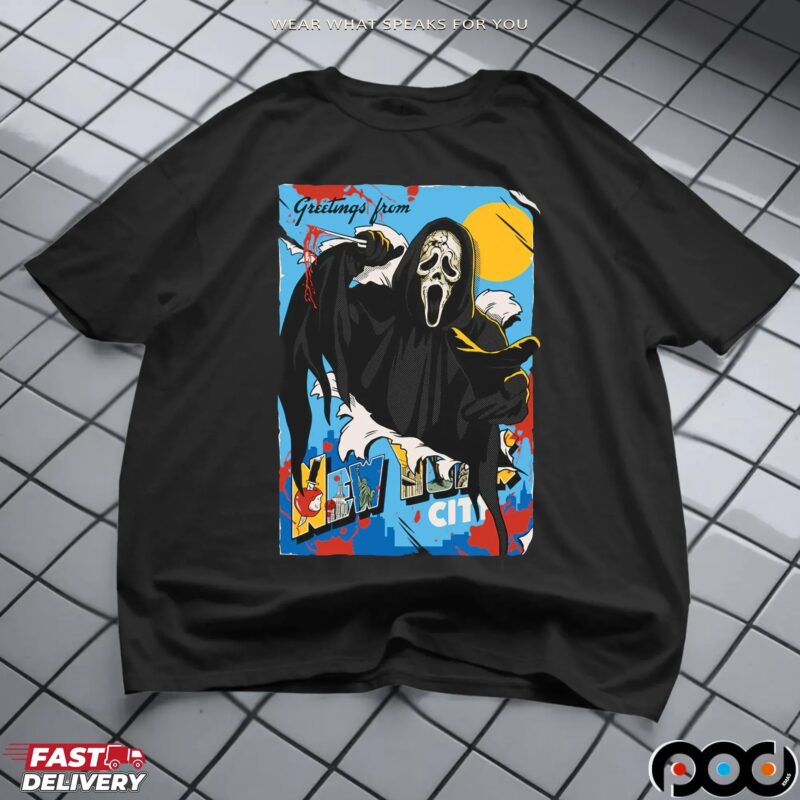 Ghostface Greetings From New York City Halloween T Shirt