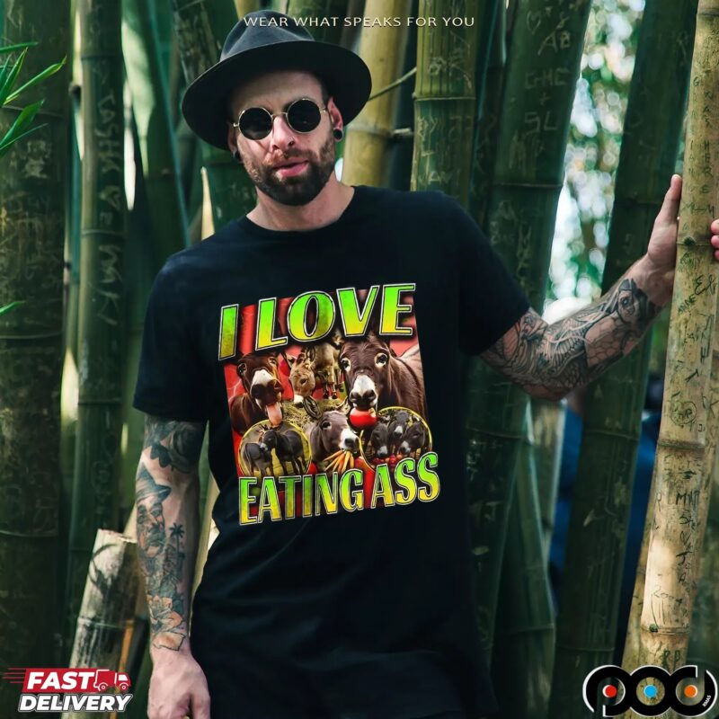 Donkey I Love Eating Ass 90s Bootleg T Shirt