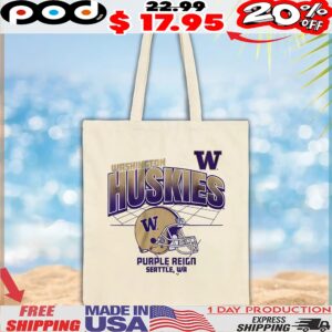 Washington Huskies Football Helmet Grid T Shirt
