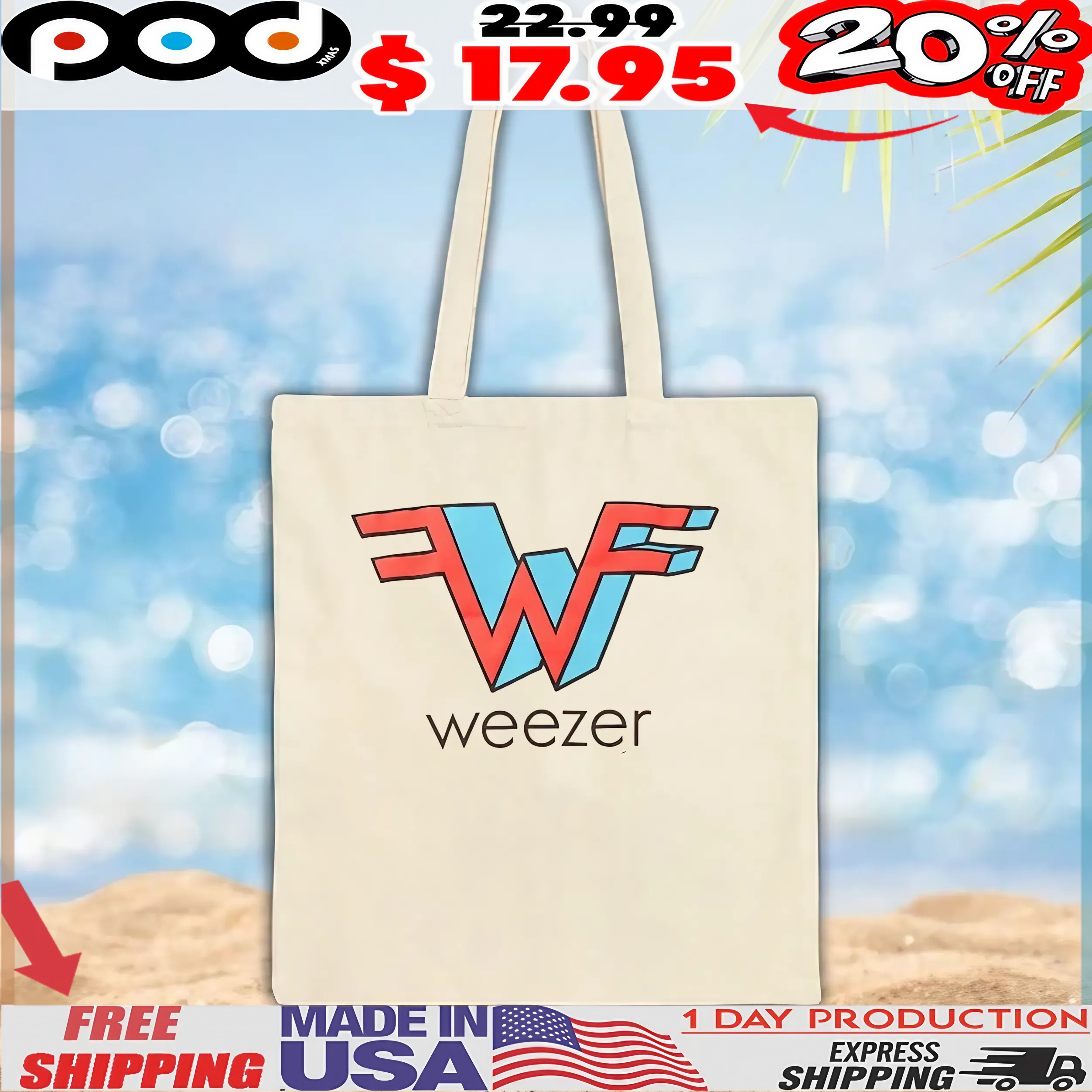 Weezer W Logo T Shirt Weezer W Logo T Shirt