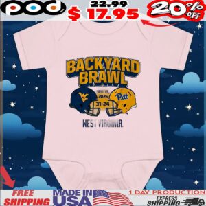 West Virginia Football Backyard Brawl Champs Helmet T Shirt