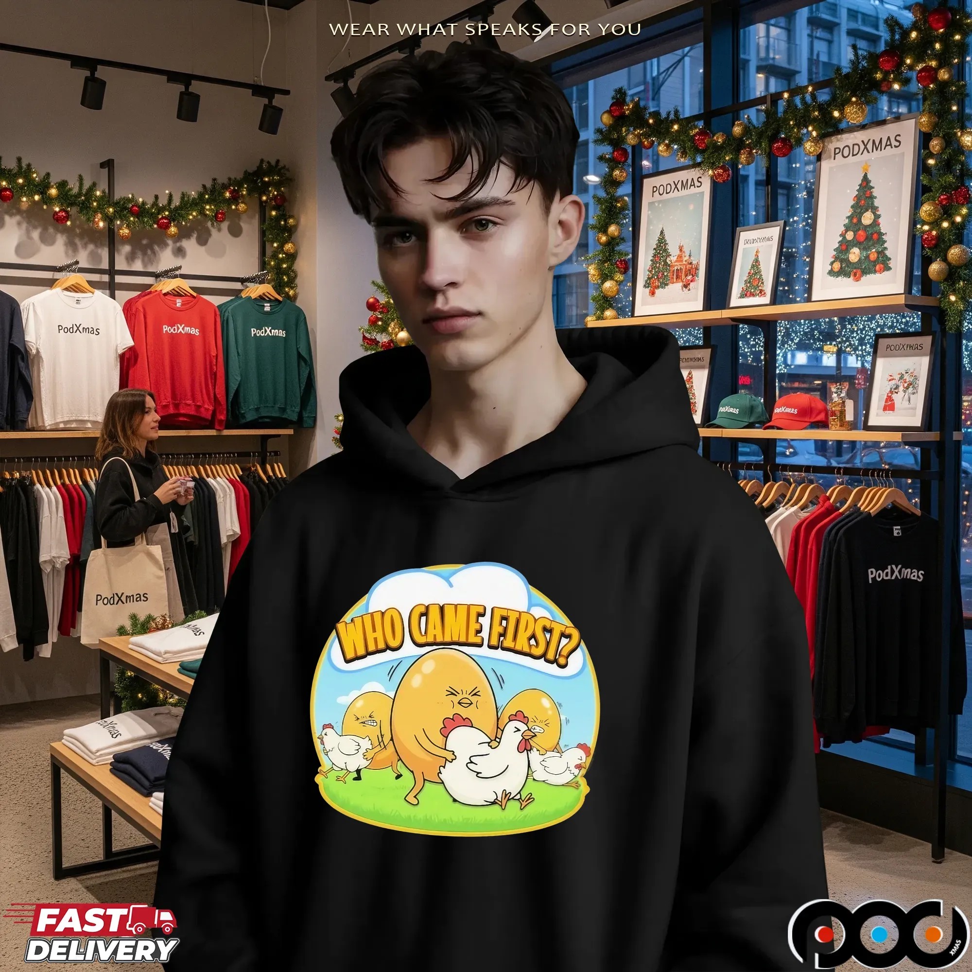 Who Came First Egg Chicken T Shirt