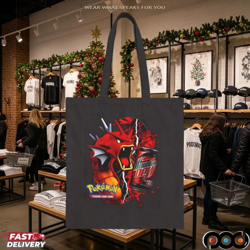 Red Gyarados Pokémon Mountain Dew Retro Code Red Soda and Trading Card Game Mashup T Shirt