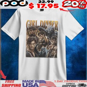 Xaden Riorson Girl Dinner Vintage Bootleg Graphic T Shirt