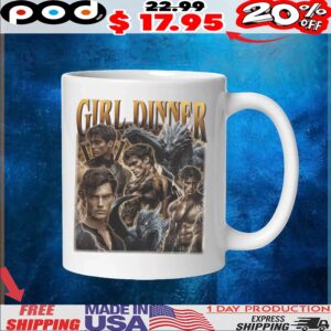 Xaden Riorson Girl Dinner Vintage Bootleg Graphic T Shirt
