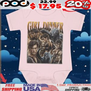 Xaden Riorson Girl Dinner Vintage Bootleg Graphic T Shirt