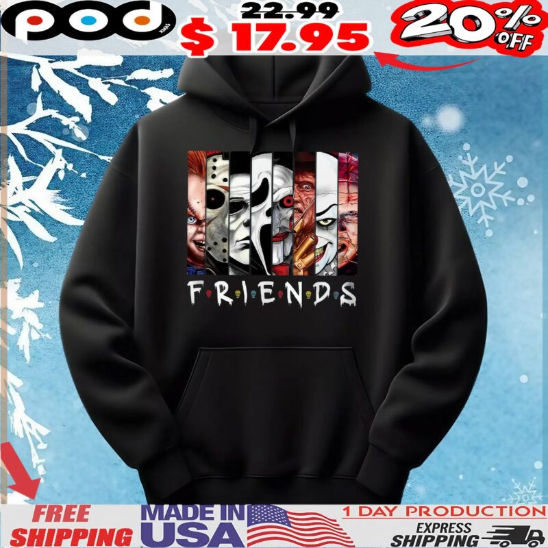 Friends Horror Movie Characters Halloween Parody T Shirt