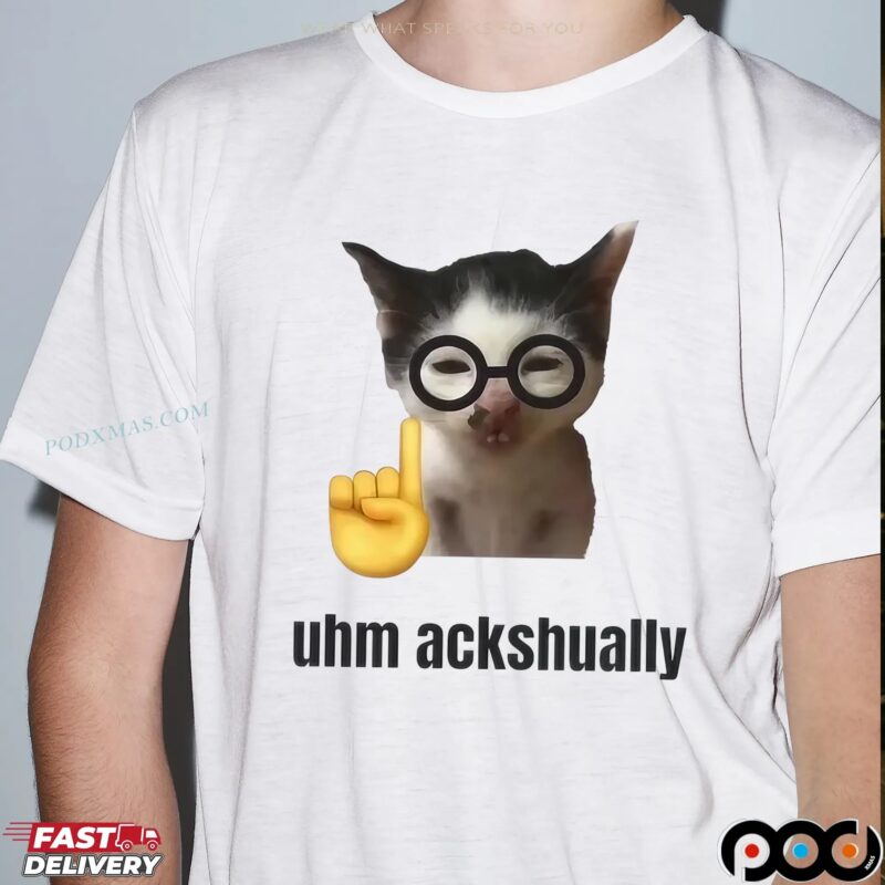 Uhm Ackshually Cat T Shirt
