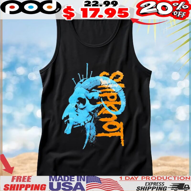 Slipknot Ram Skull Nails T Shirt