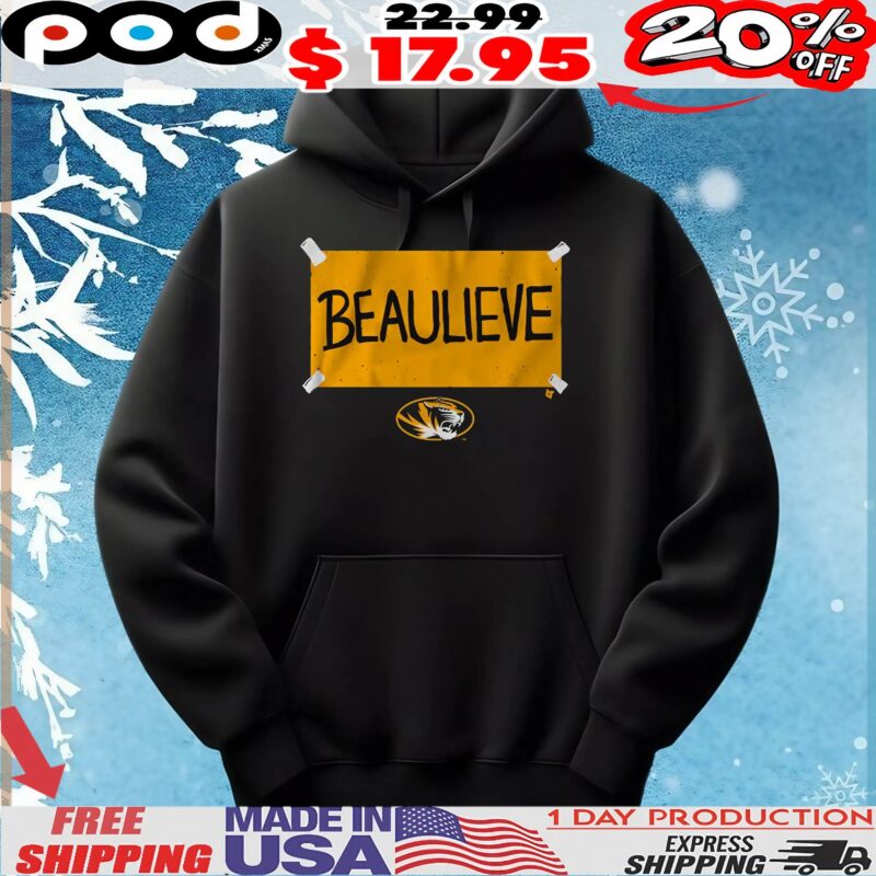 Missouri Football Beau Pribula Believe Beaulive T Shirt Missouri Football Beau Pribula Believe Beaulive T Shirt