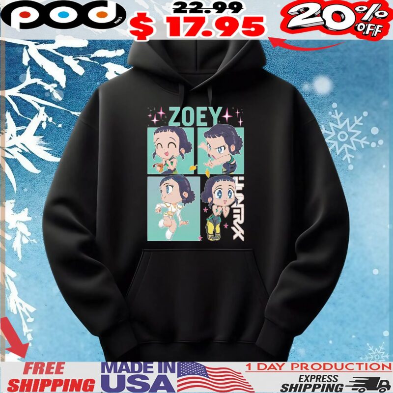 Kpop Demon Hunters Zoey Huntrix Chibi T Shirt Kpop Demon Hunters Zoey Huntrix Chibi T Shirt