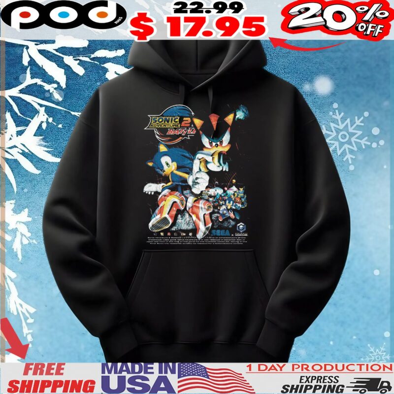 Sonic Adventure 2 Battle Sonic the Hedgehog Shadow the Hedgehog T Shirt Sonic Adventure 2 Battle Sonic the Hedgehog Shadow the Hedgehog T Shirt