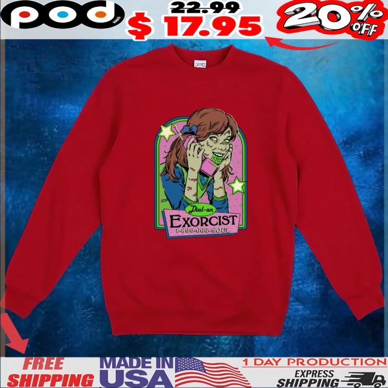 Dial An Exorcist Horror Halloween Graphic T Shirt