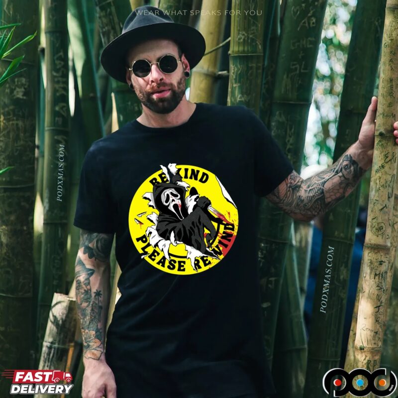 Ghostface Video Store Psa Baseball Halloween T Shirt