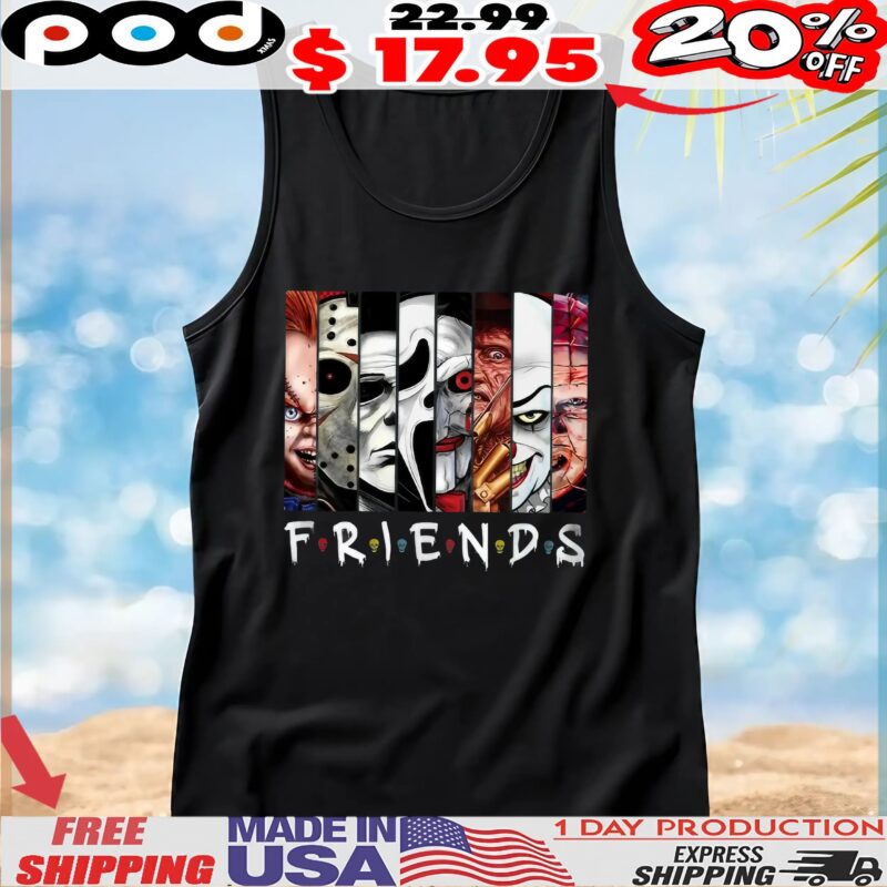 Friends Horror Movie Characters Halloween Parody T Shirt