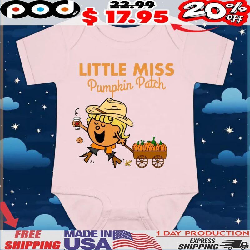 The Little Miss Pumpkin Patch Halloween T Shirt