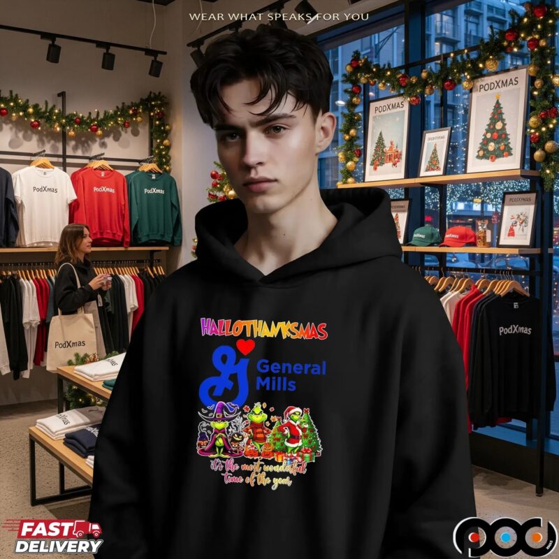 Hallothanksmas General Mills X Grinch It's The Most Wonderful Time Of The Year Christmas T Shirt