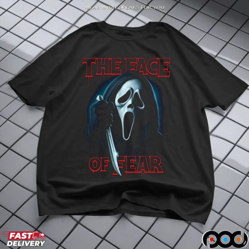 Ghost Face The Face Of Fear Spooky Season Halloween T Shirt