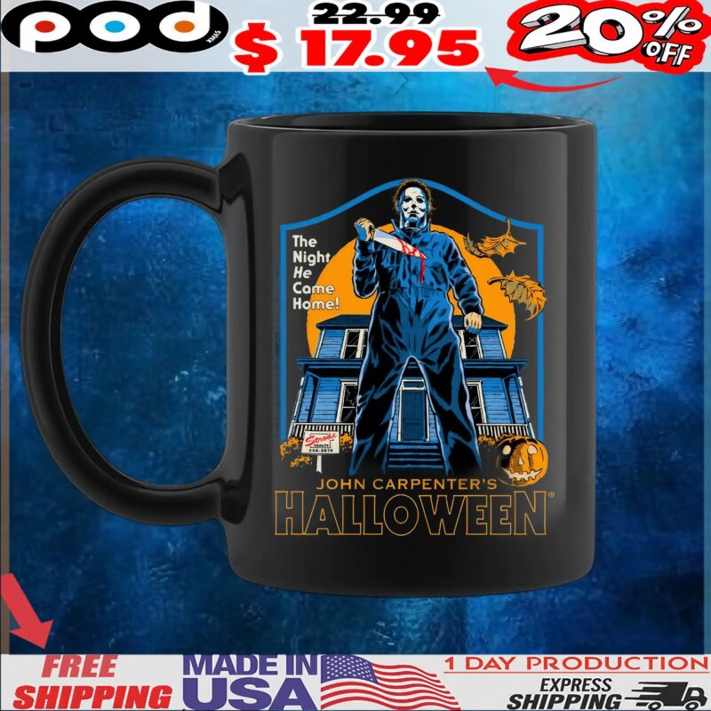 John Carpenter’s Michael Myers The Night He Came Home Horror Halloween T Shirt