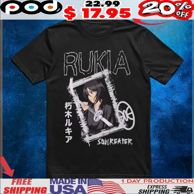 BLEACH Rukia Name Frame Anime T Shirt