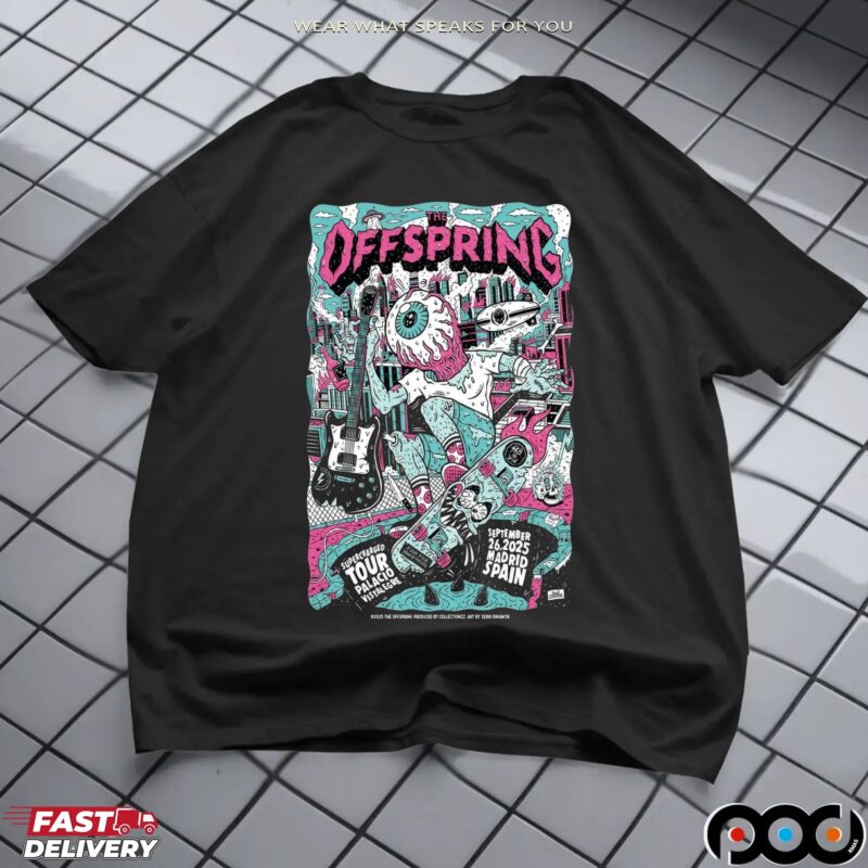 The Offspring Palacio Vistalegre in Madrid Spain Sep 2025 Even T Shirt